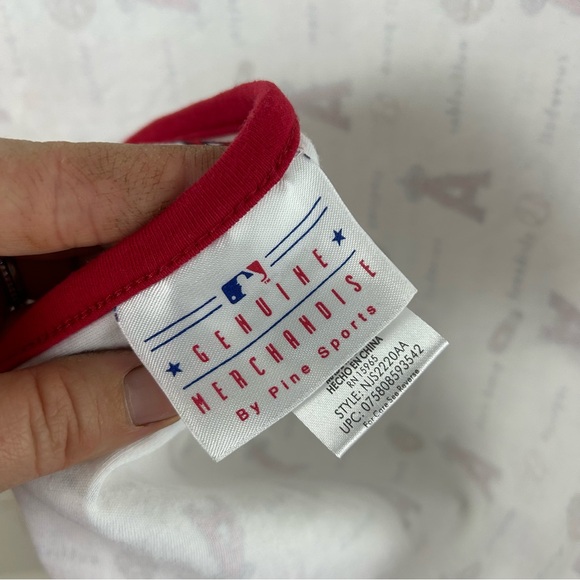 Genuine Merchandise by Pine Sports Los Angeles Angels Baseball Baby Blanket Red - Picture 8 of 11
